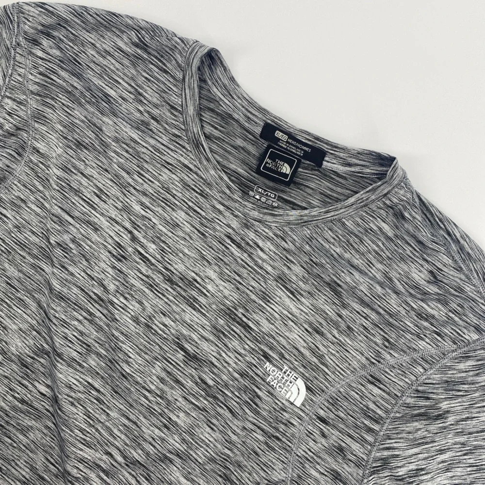 North Face Performance T Shirt Mens Extra Large Gray Space Dye Outdoors Active